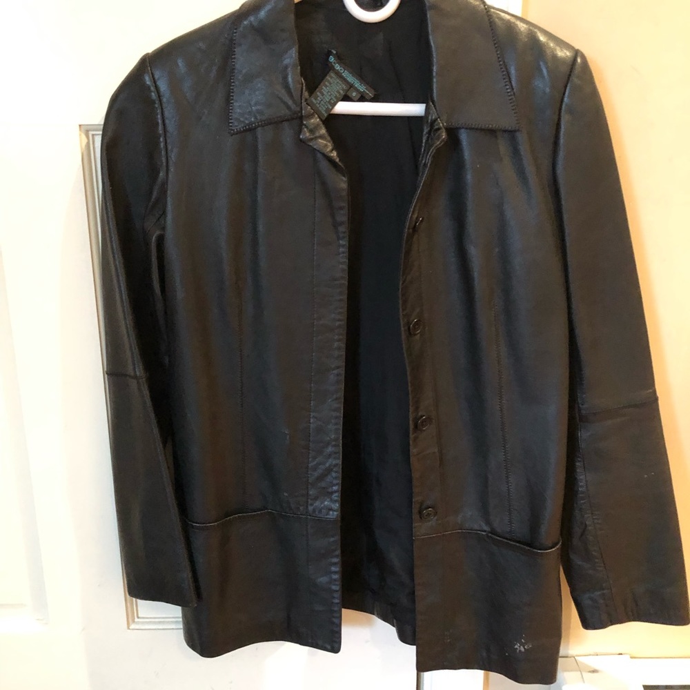 BCBG leather jacket